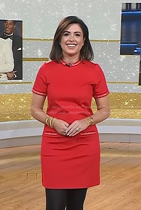 Chloe's red shift dress on Today