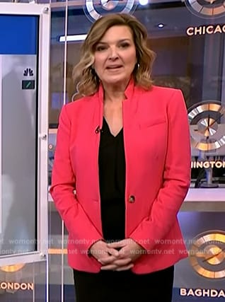 Christine Romans’ pink blazer on NBC News Daily