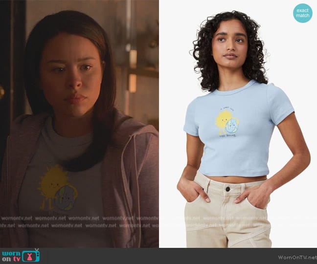 Cotton On Micro Fit Rib Graphic worn by Mariana Foster (Cierra Ramirez) on Good Trouble