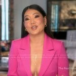 Crystal’s pink confessional blazer on The Real Housewives of Beverly Hills