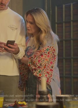 Davia’s floral print kimono on Good Trouble