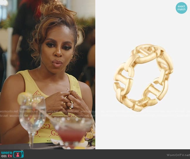 Dior Navy Ring worn by Candiace Dillard Bassett on The Real Housewives of Potomac