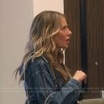 Dorit’s layered denim jacket on The Real Housewives of Beverly Hills