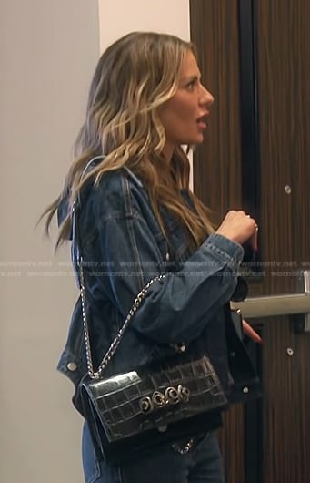 Dorit's layered denim jacket on The Real Housewives of Beverly Hills
