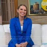 Elizabeth’s blue suit on Good Morning America