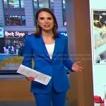 Elizabeth’s blue suit on Good Morning America