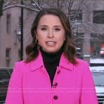 Elizabeth’s pink coat on Good Morning America