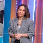 Eva’s grey oversized blazer on Good Morning America