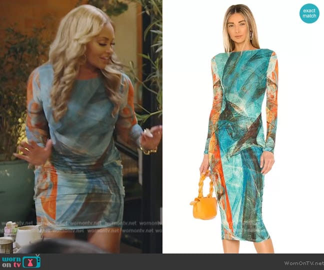 Farai London Delilah Dress worn by Gizelle Bryant on The Real Housewives of Potomac