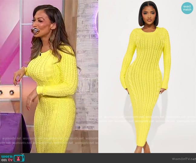 Fashion Nova Natalia Sweater Maxi Dress worn by Milly Almodovar on Sherri