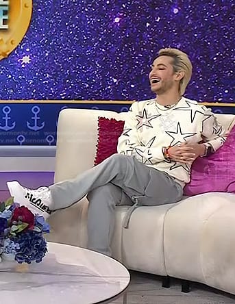 Frankie Grande’s white sneakers on Today