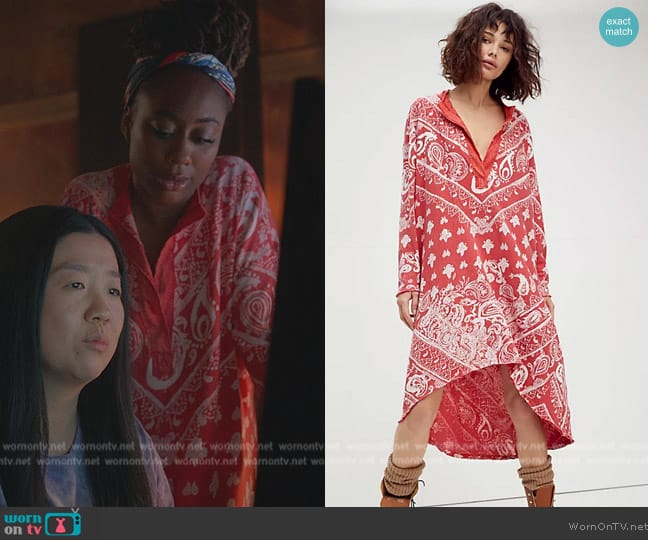 Free People We The Free Arizona Tee worn by Malika Williams (Zuri Adele) on Good Trouble