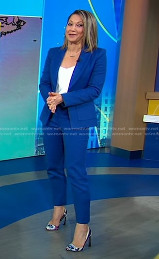 Ginger's blue suit on Good Morning America