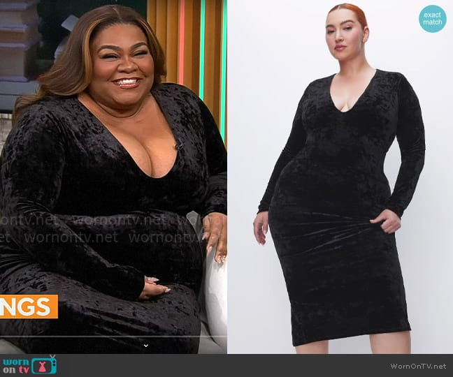 WornOnTV: Da'Vine Joy Randolph's black velvet dress on CBS