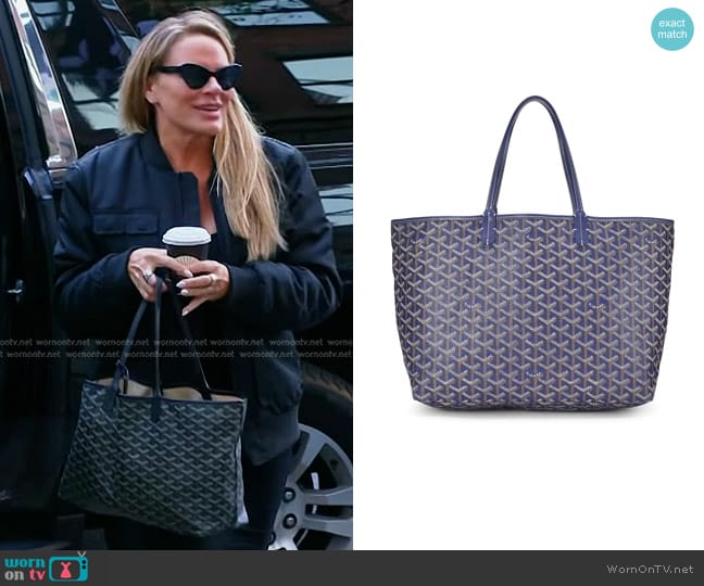 Goyard Saint Louis PM tote bag worn by Heather Gay on The Real Housewives of Salt Lake City