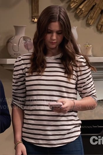 Grace's striped tee on Extended Family