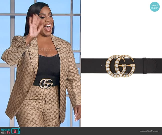 WornOnTV: Niecy Nash’s Gucci print suit and belt on The Talk | Clothes ...