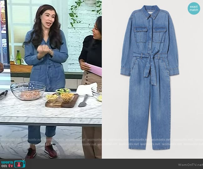 H&M Denim Jumpsuit worn by Ali Rosen on Today