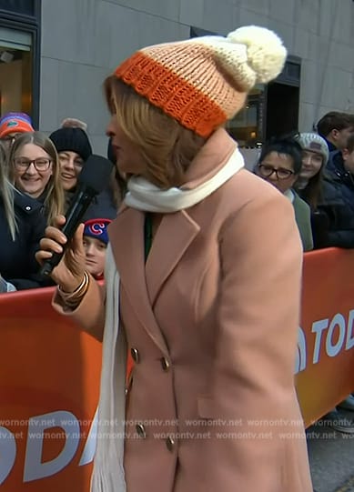 Hoda’s pom-pom beanie on Today