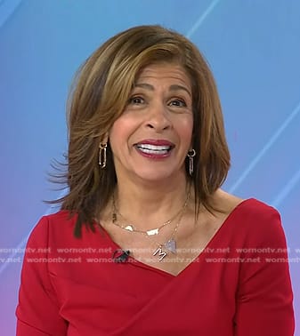 Hoda’s gold link earrings on Today