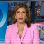 Hoda’s pink double breasted blazer on Today