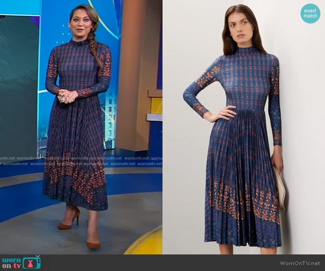 Hunter Bell Sabine Dress worn by Ginger Zee on Good Morning America