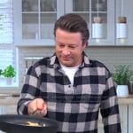 Jamie Oliver’s checked button down shirt on Good Morning America