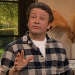 Jamie Oliver's check shirt on The Drew Barrymore Show