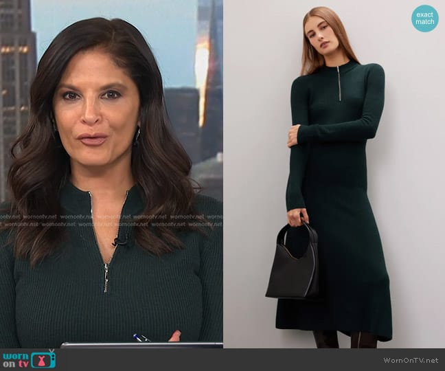 Jason Wu Collective Zip Up Sweater Dress worn by Darlene Rodriguez on Today