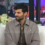 Jay Shetty’s grey bomber jacket on Today