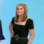 Jenna’s black square neck dress on Today