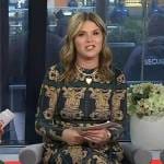 Jenna’s tiger mosiac print dress on Today