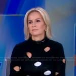 Jennifer’s black cutout knit sweater on Good Morning America