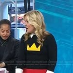 Jennifer Jolly’s black crown print sweater on Today