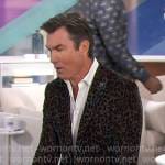 Jerry’s leopard velvet jacket on The Talk