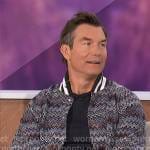 Jerry’s zig zag bomber jacket on The Talk