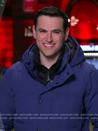 Jesse’s navy puffer down jacket on Today