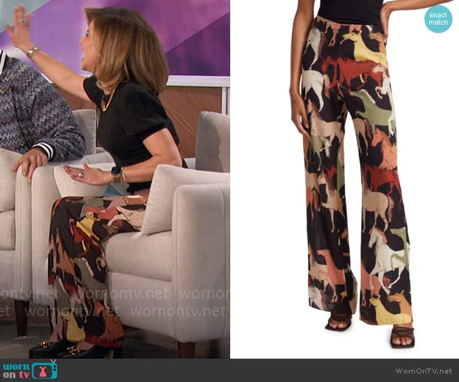 WornOnTV: Natalie’s horse print pants on The Talk | Natalie Morales ...
