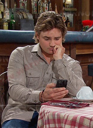 Johnny's grey shirt on Days of our Lives