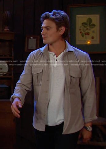 Johnny's grey shirt on Days of our Lives