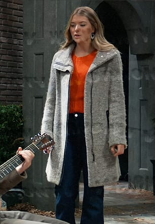 Josslyn's grey coat on General Hospital