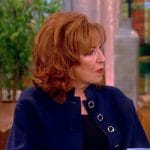 Joy’s blue wool jacket on The View