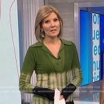 Kate’s green and black tie dye polo dress on NBC News Daily