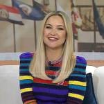 Kate Hudson’s metallic striped sweater on Today