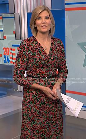 Kate's paisley print midi dress on NBC News Daily