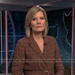 Kate’s plaid belted blazer on NBC News Daily