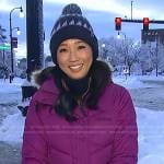 Kathy Park’s purple down jacket on Today