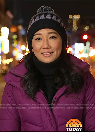 Kathy Park’s purple down jacket on Today