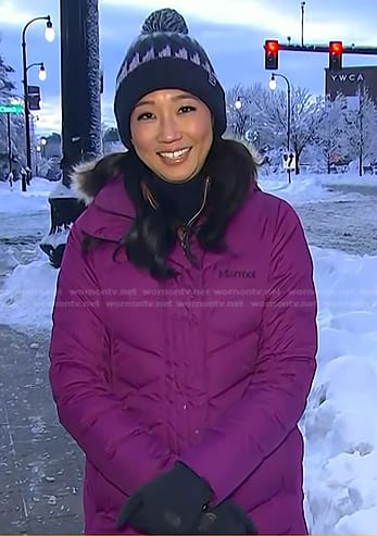 Kathy Park's purple down jacket on Today