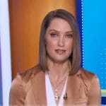 Kayna Whitworth’s satin blazer on Good Morning America